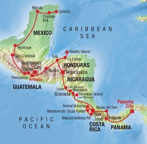 Yucatán to Panama City