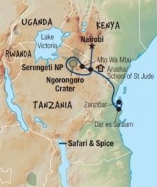 11 Day tour departing Nairobi - Highlights Nairobi, Arusha, Mto Wa Mbu, Dar Es Salaam, Zanzibar