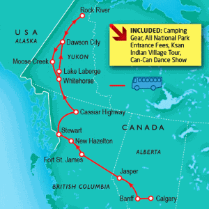 the Rockies to the Arctic Circle
