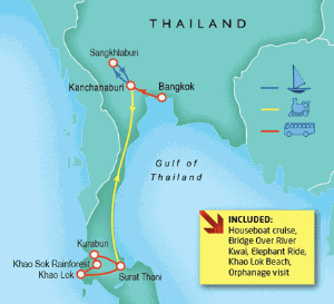 14 Day tour departing Bangkok - Highlights Bangkok, Kanchanaburi, Surat Thani, Khao Lak