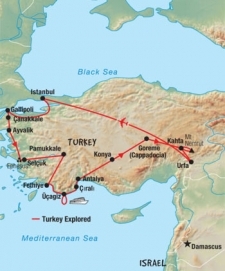 18 Day tour departing Istanbul - Highlights Istanbul, Gallipoli, Ayvalik, Selcuk, Pamukkale, Fethiye, Antalya, Sanliurfa