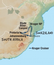 7 Day tour departing Pretoria - Highlights Pretoria, Johannesburg, Kruger National Park