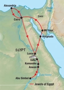 15 Day tour departing Cairo - Highlights Cairo, Luxor, Edfu, Aswan, Hurghada, Sharm El Sheikh