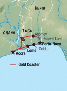 10 Day tour departing Kokrobite - Highlights Kokrobite, Accra, Kpalime, Abomey, Ganvie, Ouidah, Lome