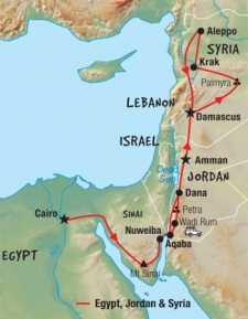 16 Day tour departing Cairo - Highlights Cairo, Petra, Jerash, Damascus, Aleppo