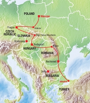 Warsaw to Istanbul