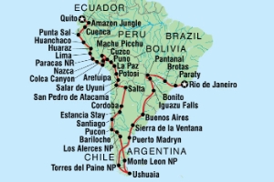 Rio to Quito Via Ushuaia