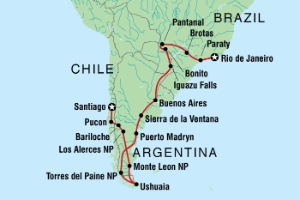 Rio to Santiago Via Ushuaia