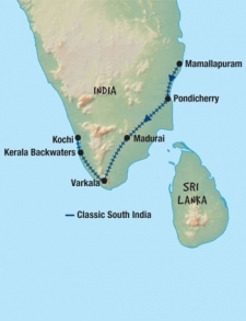 12 Day tour departing Chennai - Highlights Chennai, Mamallapuram, Pondicherry, Madurai, Varkala, Alleppey, Kochi