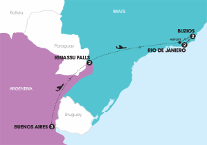 10 Day tour departing Buenos Aires - Highlights Buenos Aires, Ushuaia, Puerto Iguazu, San Martin, Buzios, Rio De Janeiro, Vancouver