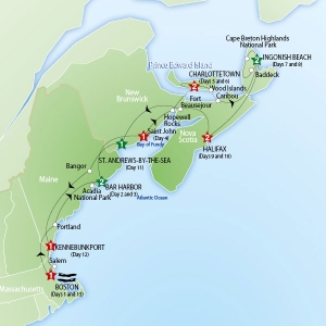 Coastal New England and Canada's Maritimes