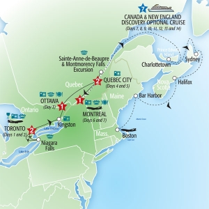 Capitals of Eastern Canada and Cruise - Verandah Cabin
