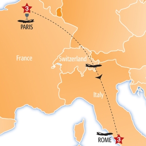 7 Day tour departing Paris - Highlights Paris, Rome, Empolese Val d'Elsa