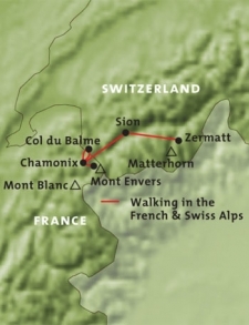 Walking in the French & Swiss Alps