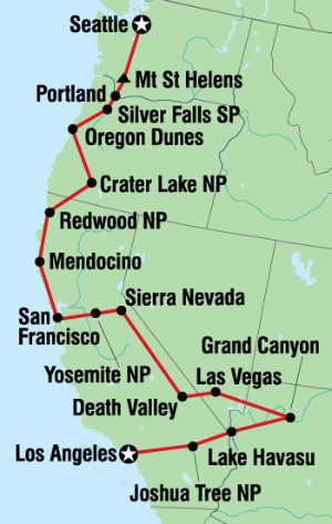 Los Angeles to Seattle