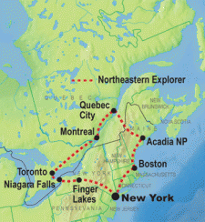 12 Day tour departing York - Highlights York, Toronto, Montreal, Boston