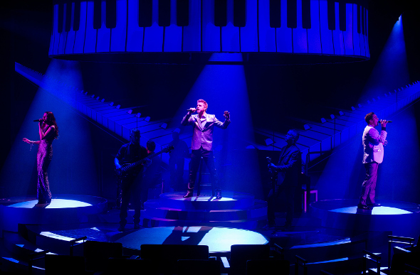 Singers on stage on Holland America Line cruise