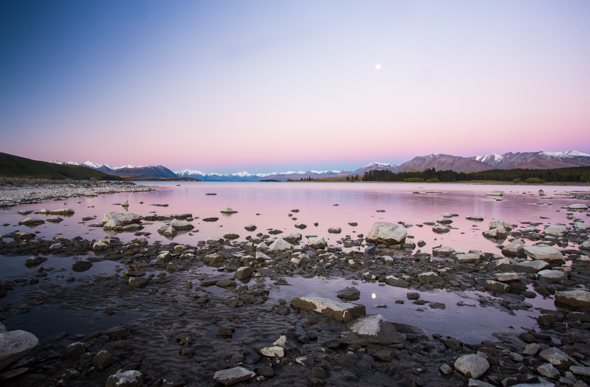 Lake Tekapo at sunset