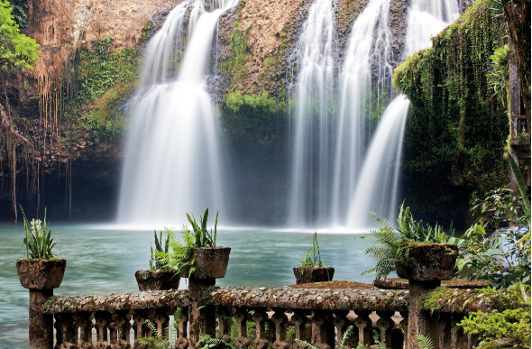 Paronella Park has a waterfall section and picnic area