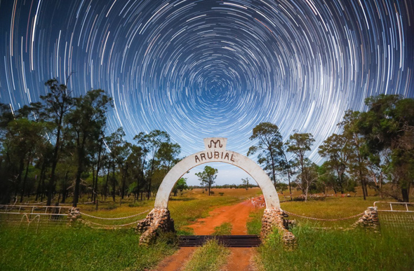 Star trail in Queensland