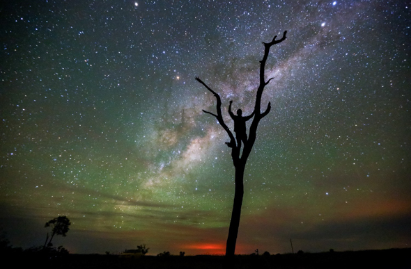 Star trail in Queensland