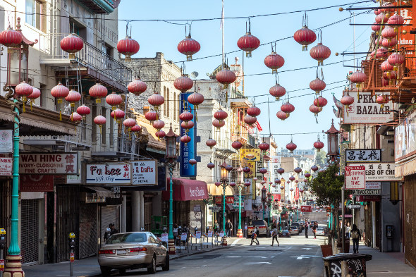 san fancisco china town street