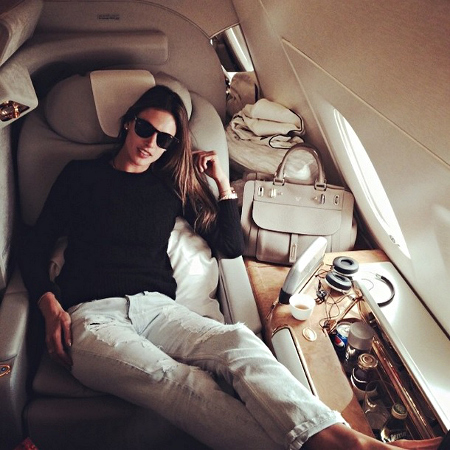 do celebrities travel first class