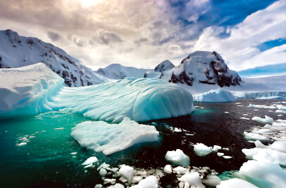 Antarctica ice formations