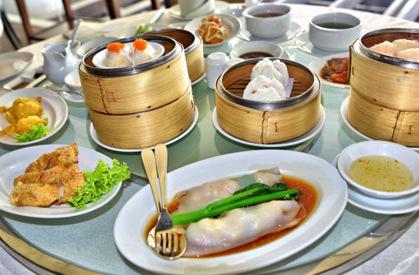  The delicious fare of the Millenium Hilton Bangkok's dim sum buffet.