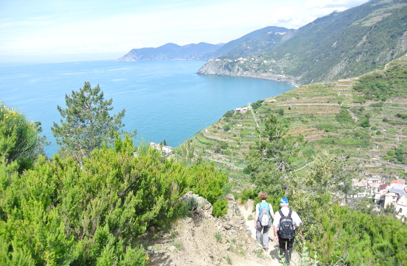 Coastal views from the Beccara trail