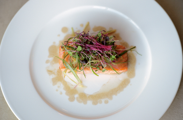 pan-seared Loch Duart Salmon Supreme