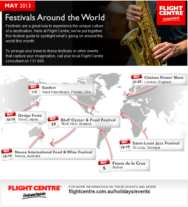 Flight Centre May Festivals