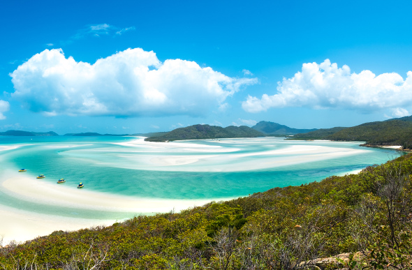 Jetskis on Whitehaven Beach