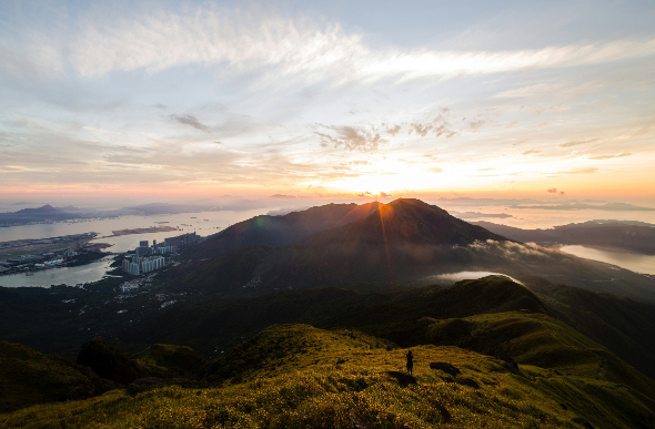 The view from Lantau Peak in Hong Kong