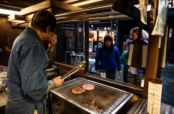 Street food stall in Japan