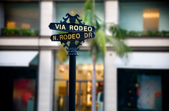 The Rodeo Drive street sign