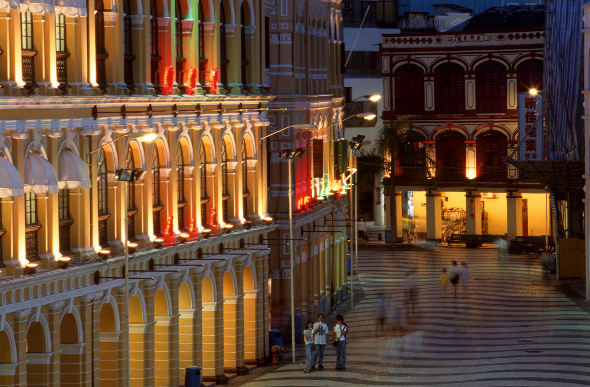 Antique buildings in Macau
