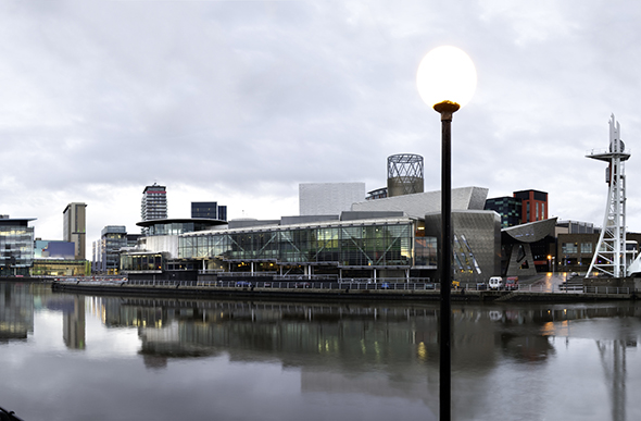 Salford Quays is home to Manchester United's Old Trafford stadium. Picture: Getty Images