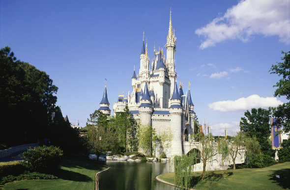 Cinderella Castle at Walt Disney World, Orlando, Florida, USA.