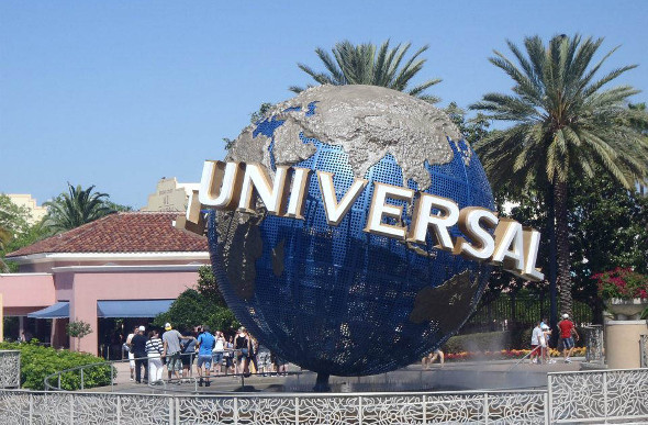 The entry to Universal Studios, Orlando, Florida, US.