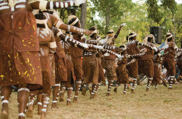 Performers at the Laura Aboriginal Dance Festival. Picture: TEQ
