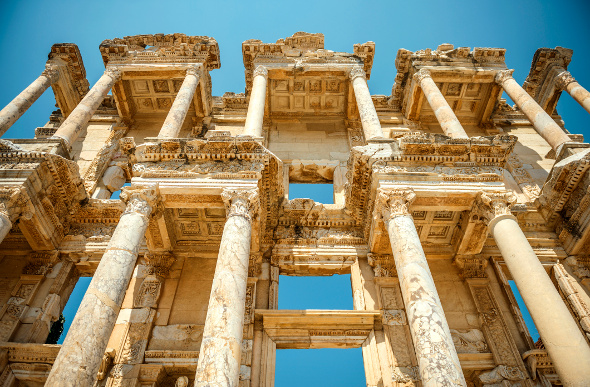  The Library of Celsus at Ephesus, Turkey. Picture: Getty Images