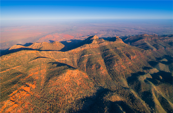 Wilpena Pound in the mesmerising Flinders Ranges.