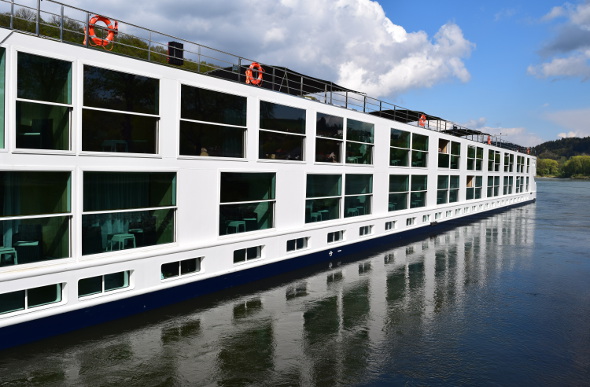 The Scenic Amber river cruise ship.