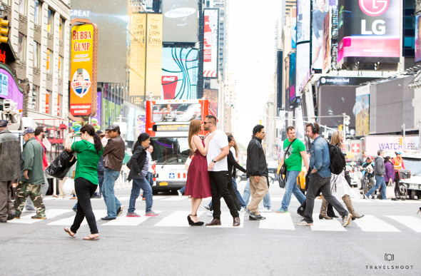 Travelshoot couple in New York City