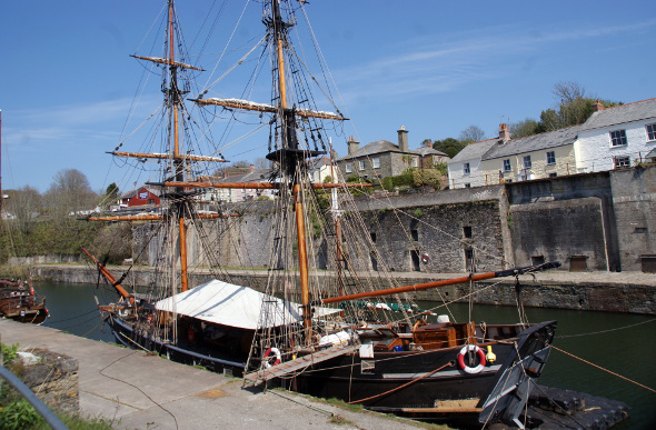 A vintage tall ship in Charlestown
