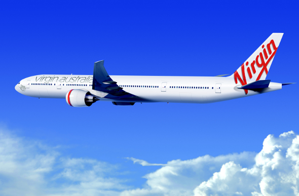 Virgin Australia Boeing 777-300ER aircraft flying