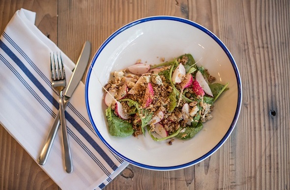  Flat lay product shot from one of Royal Dinette's salad meals.