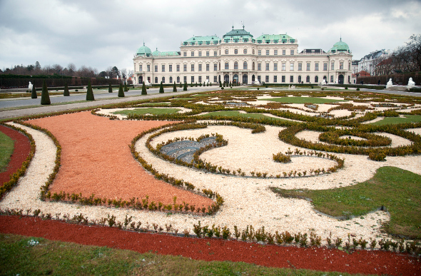 The Belvedere, home to Klimt's The Kiss.