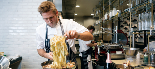 Curtis Stone in the kitchen